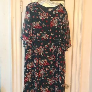 ASOS floral midi dress